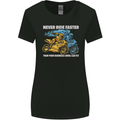 Bike Safety Motorbike Biker Motorcycle Womens Wider Cut T-Shirt Black