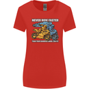 Bike Safety Motorbike Biker Motorcycle Womens Wider Cut T-Shirt Red
