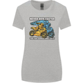 Bike Safety Motorbike Biker Motorcycle Womens Wider Cut T-Shirt Sports Grey