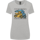 Bike Safety Motorbike Biker Motorcycle Womens Wider Cut T-Shirt Sports Grey