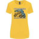 Bike Safety Motorbike Biker Motorcycle Womens Wider Cut T-Shirt Yellow