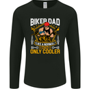 Biker Baby Dad Funny Fathers Day Motorcycle Mens Long Sleeve T-Shirt Black