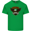 Biker Born to Be Free Motorbike Motorcycle Mens Cotton T-Shirt Tee Top Irish Green