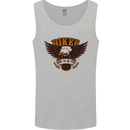 Biker Born to Be Free Motorbike Motorcycle Mens Vest Tank Top Sports Grey