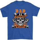 Biker Dad the Man Myth Legend Funny Mens T-Shirt 100% Cotton Royal Blue