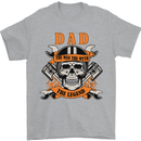 Biker Dad the Man Myth Legend Funny Mens T-Shirt 100% Cotton Sports Grey