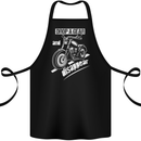 Biker Drop a Gear Disappear Motorcycles Motorbike Cotton Apron 100% Organic Black