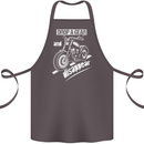 Biker Drop a Gear Disappear Motorcycles Motorbike Cotton Apron 100% Organic Dark Grey