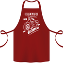 Biker Drop a Gear Disappear Motorcycles Motorbike Cotton Apron 100% Organic Maroon