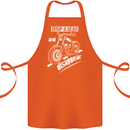 Biker Drop a Gear Disappear Motorcycles Motorbike Cotton Apron 100% Organic Orange