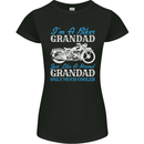 Biker Grandad Grandparents Day Motorcycle Bike Womens Petite Cut T-Shirt Black