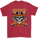 Biker Grandad the Man Myth Legend Funny Mens T-Shirt 100% Cotton Red