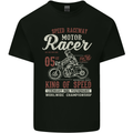 Biker King of Speed Motorcycles Cafe Racer Kids T-Shirt Childrens Black