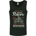 Biker King of Speed Motorcycles Cafe Racer Mens Vest Tank Top Black