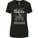 Biker King of Speed Motorcycles Cafe Racer Womens Wider Cut T-Shirt Black