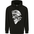 Biker Outlaw Motorbike Motorcycle Skull Childrens Kids Hoodie Black