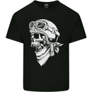 Biker Outlaw Motorbike Motorcycle Skull Mens Cotton T-Shirt Tee Top Black