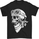 Biker Outlaw Motorbike Motorcycle Skull Mens T-Shirt 100% Cotton Black