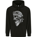 Biker Outlaw Skull Motorbike Motorcycle Childrens Kids Hoodie Black
