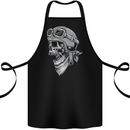 Biker Outlaw Skull Motorbike Motorcycle Cotton Apron 100% Organic Black