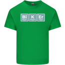 Biker Periodic Table Motorcycle Motorbike Mens Cotton T-Shirt Tee Top Irish Green