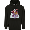 Biker Santa Christmas Motorcycle Motorbike Childrens Kids Hoodie Black