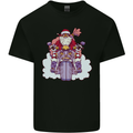 Biker Santa Christmas Motorcycle Motorbike Mens Cotton T-Shirt Tee Top Black