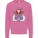 Biker Santa Christmas Motorcycle Motorbike Mens Sweatshirt Jumper Azalea