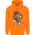 Biker Santa One Night Out Christmas Motorcycle Childrens Kids Hoodie Orange