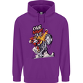 Biker Santa One Night Out Christmas Motorcycle Childrens Kids Hoodie Purple