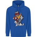 Biker Santa One Night Out Christmas Motorcycle Childrens Kids Hoodie Royal Blue