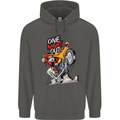 Biker Santa One Night Out Christmas Motorcycle Childrens Kids Hoodie Storm Grey