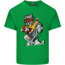 Biker Santa One Night Out Christmas Motorcycle Kids T-Shirt Childrens Irish Green