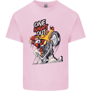 Biker Santa One Night Out Christmas Motorcycle Kids T-Shirt Childrens Light Pink