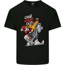 Biker Santa One Night Out Christmas Motorcycle Mens Cotton T-Shirt Tee Top Black