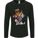 Biker Santa One Night Out Christmas Motorcycle Mens Long Sleeve T-Shirt Black