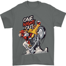 Biker Santa One Night Out Christmas Motorcycle Mens T-Shirt 100% Cotton Charcoal