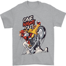 Biker Santa One Night Out Christmas Motorcycle Mens T-Shirt 100% Cotton Sports Grey