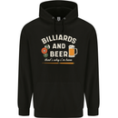 Billiards and Beer That's Why I'm Here Childrens Kids Hoodie Black