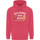 Billiards and Beer That's Why I'm Here Childrens Kids Hoodie Heliconia