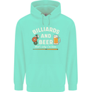Billiards and Beer That's Why I'm Here Childrens Kids Hoodie Peppermint