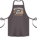 Billiards and Beer That's Why I'm Here Cotton Apron 100% Organic Dark Grey