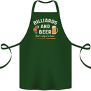 Billiards and Beer That's Why I'm Here Cotton Apron 100% Organic Forest Green