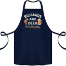 Billiards and Beer That's Why I'm Here Cotton Apron 100% Organic Navy Blue