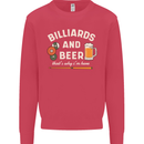 Billiards and Beer That's Why I'm Here Kids Sweatshirt Jumper Heliconia