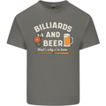 Billiards and Beer That's Why I'm Here Kids T-Shirt Childrens Charcoal