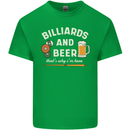 Billiards and Beer That's Why I'm Here Kids T-Shirt Childrens Irish Green