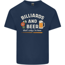 Billiards and Beer That's Why I'm Here Kids T-Shirt Childrens Navy Blue