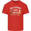 Billiards and Beer That's Why I'm Here Kids T-Shirt Childrens Red