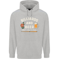 Billiards and Beer That's Why I'm Here Mens 80% Cotton Hoodie Sports Grey